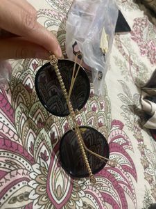Chic Round Red Frame Sunglasses