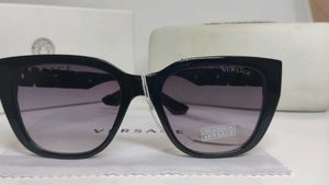 Versace Black Cat-Eye Sunglasses