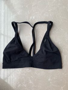 Aeropostale Live Love Dream Black Strappy Bralette