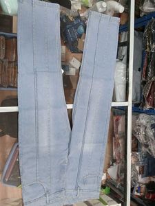 Light Wash Seamed Denim Jeans