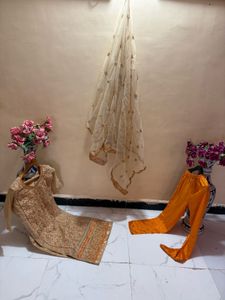 Pakistani Embroidered Kurta Set with Dupatta