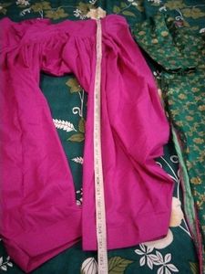 Elegant Green Kurta Set with Gold Print