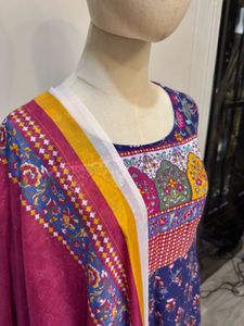 Floral Print Anarkali Suit