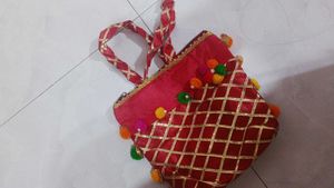 Hot Pink And Red Bag