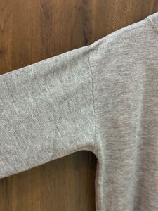 Grey Crew Neck Pullover Sweater