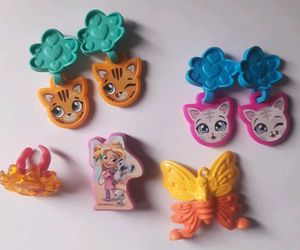 pink Kinder joy toys set