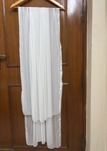 Beads &amp; Stones White Dupatta