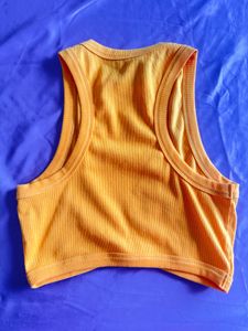 Yellow Ribbed Tank Top