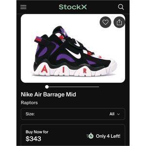 Nike Air Barrage Mid Raptors