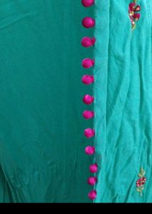 Elegant Teal Embroidered Kurta