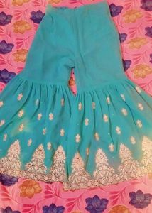 Women's Turquoise Palazzo Pants