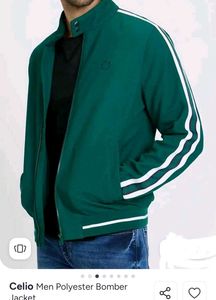 Celio Branded Original Men's Green Bomber Jacket