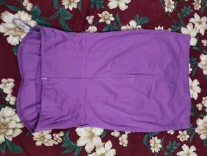 Purple Strapless Mini Dress