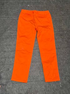 Lacoste Statement Orange Chino Trousers / Pants (S