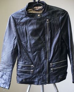 Sheepskin Leather Jacket - Thrifted