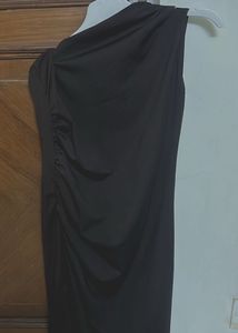 Brown one shoulder Dress