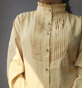 High Neck Yellow Mustard Shirt