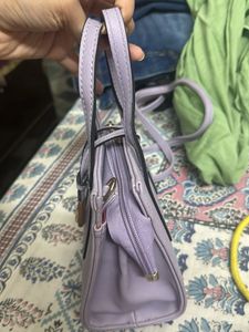 Chic Lavender Top Handle Bag