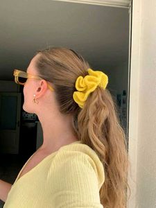 Handmade Crochet Flower Hair Tie 🌷😍🤌