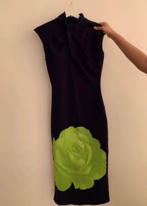 Stunning Rose Print Bodycon Dress