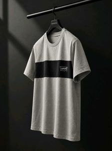 Levi's Grey &amp; Black Color Block T-Shirt