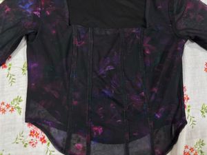 Mesh Corset Style Top