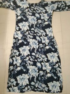 Embellished Floral Print Kurta