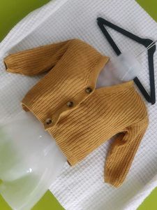 H&M Mustard Knit Cardigan