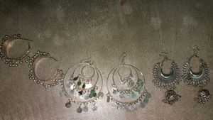 Set Of 3 Beautiful Silver Earings🤍🤍🤍