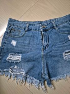 Denim shorts