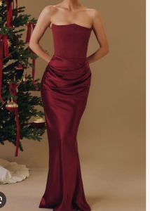 Burgundy Corset Dress
