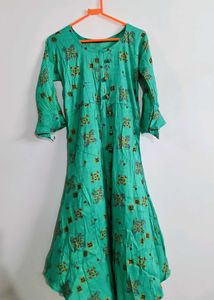 Green Printed Kurti size - M