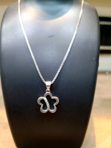 Star Shape Chain Pandent Pure Silver 925