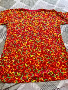 Vintage Retro Print Swimming Tshirt