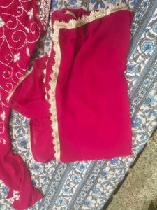 Majenta party wear dhoti suit set in xl size