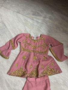 Mauve Georgette Ghagra