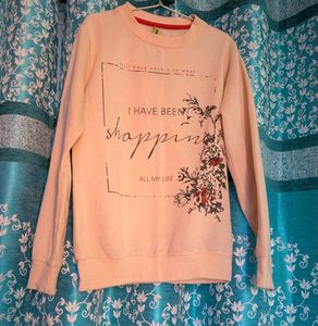 Peach Pullover Sweatshirt