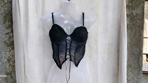 451110. Sheer Lace Corset Top