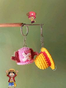 One Piece Hat Keychain set