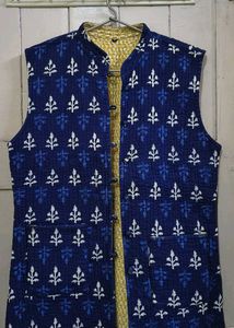 Double sided half jacket for women 100% cotton