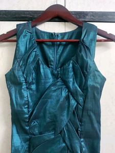 Emerald Ruched Bodycon Dress