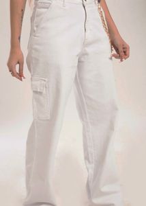 Off Duty India White Cargo Jeans – Brand New, Size
