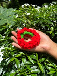 Handmade Floral Hair Scrunchie