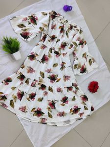 Chic Floral Off-Shoulder Tiered Dress