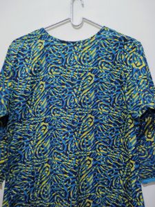 Jaipur Kurti Abstract Print Multi Color Kurta