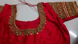 Stunning Bridal  Aari work Red  ♥️ Blouse