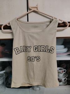 Retro Baby Girls 90's Ribbed Tank Top