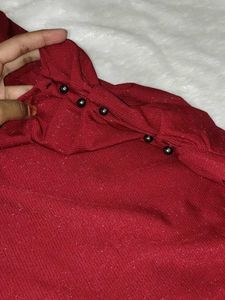 Sparkly Red  Maroon beautiful Top (s -size)