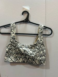 Snake Print Sports Bra