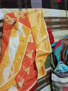 Yellow Red Towel
